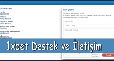 1xbet Destek ve İletişim