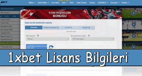 1xbet Lisans Bilgileri